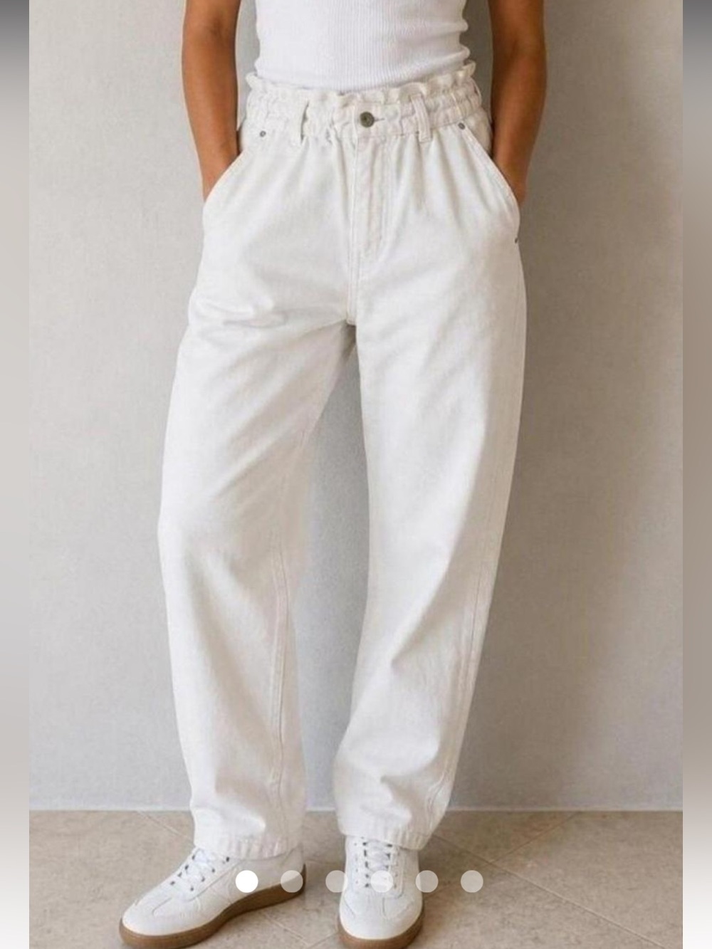 Women’s paperbag waist jeans